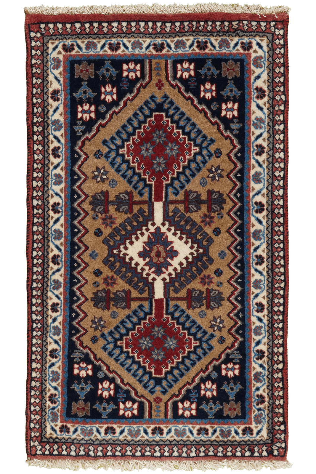 Yalameh — Hand-knotted, 59x102 cm, Grey, 100% Virgin Wool | Main view