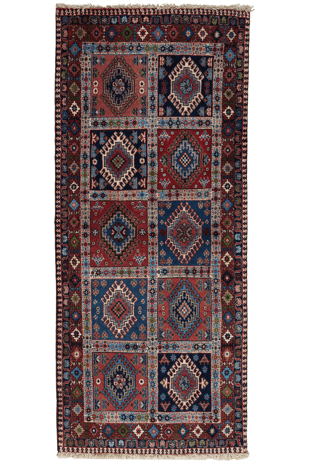 Yalameh — Hand-knotted, 80x187 cm, Multicolor, 100% Virgin Wool | Main view