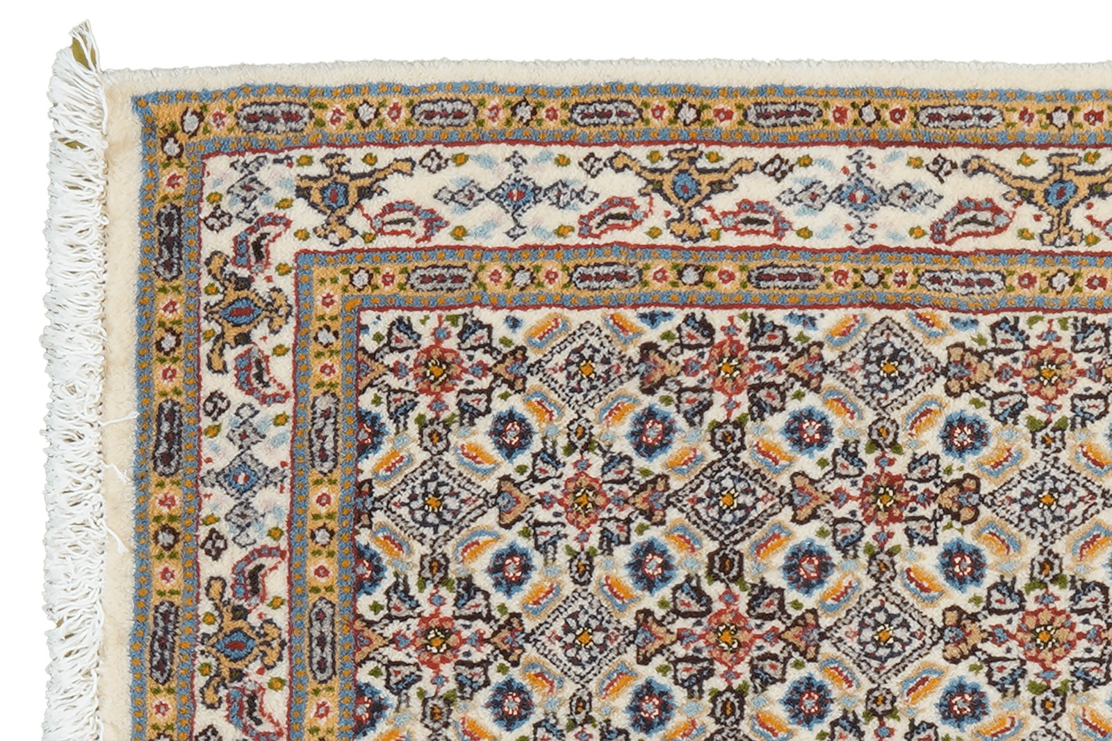 Moud Mahi — Hand-knotted, 59x86 cm, Beige, 100% Virgin Wool | View 3