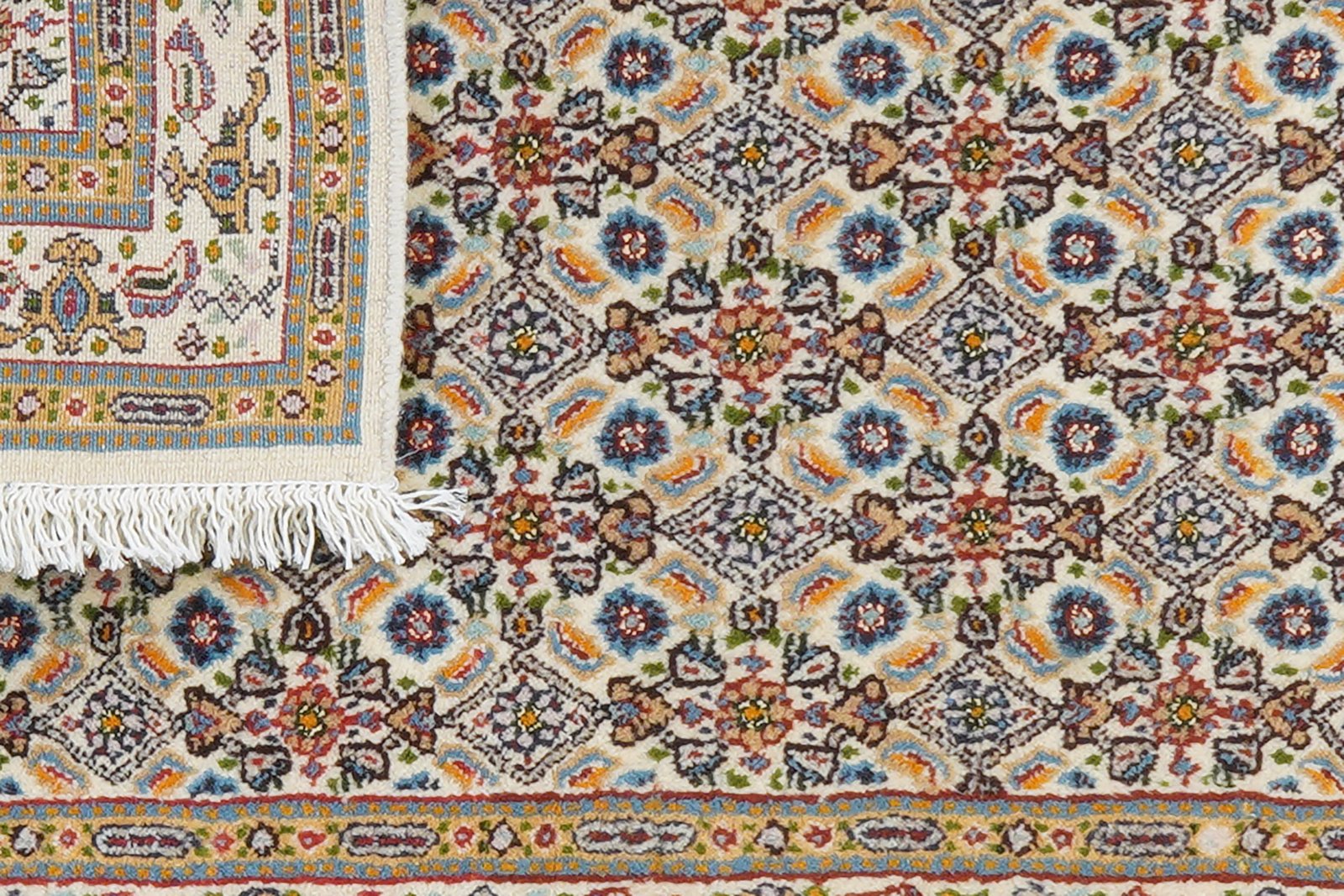 Moud Mahi — Hand-knotted, 59x86 cm, Beige, 100% Virgin Wool | View 7
