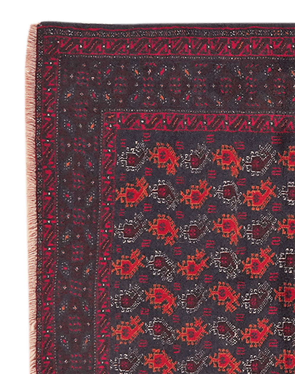 Belutch — Hand-knotted, 98x179 cm, Blue, 100% Virgin Wool | View 3