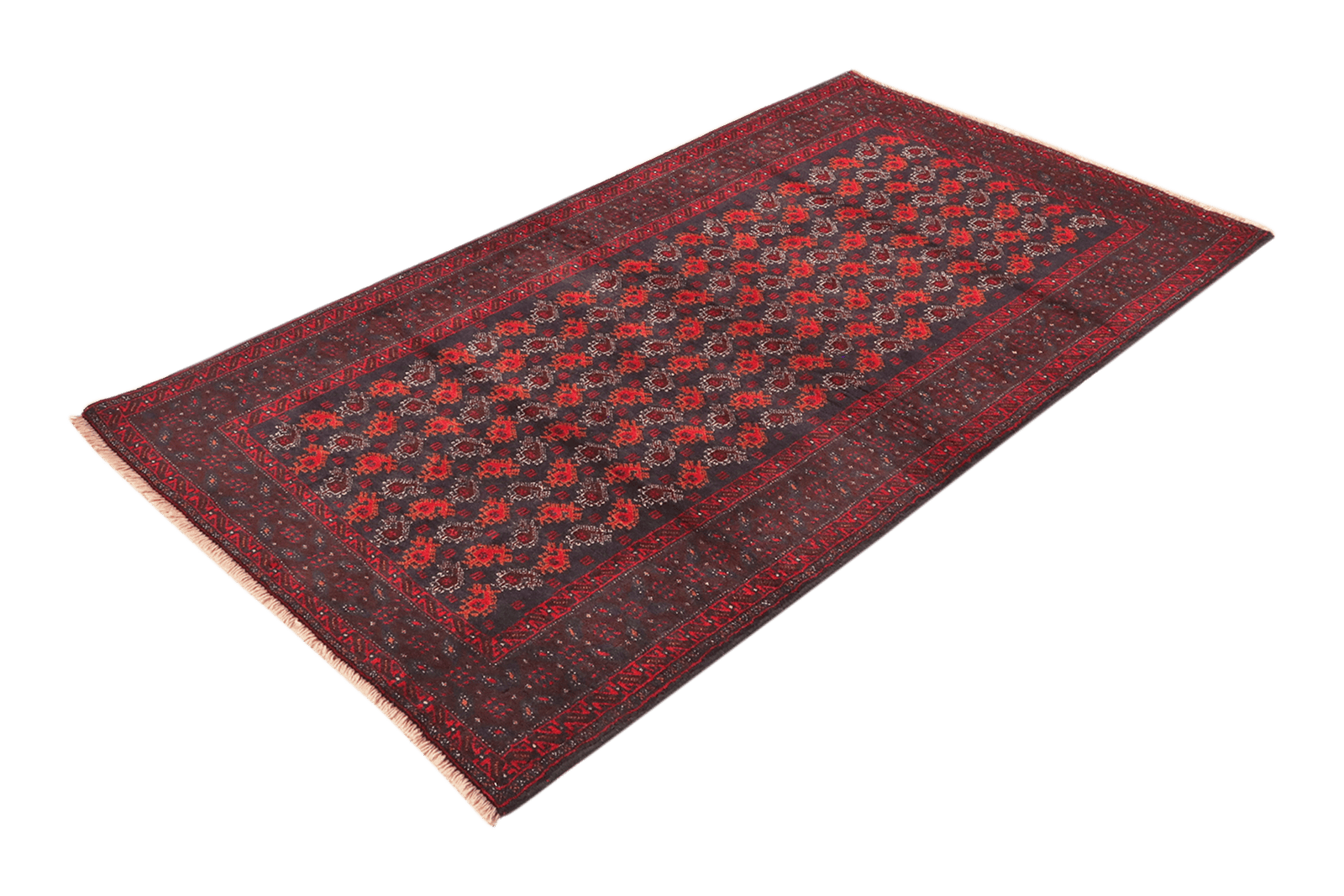Belutch — Hand-knotted, 98x179 cm, Blue, 100% Virgin Wool | View 5