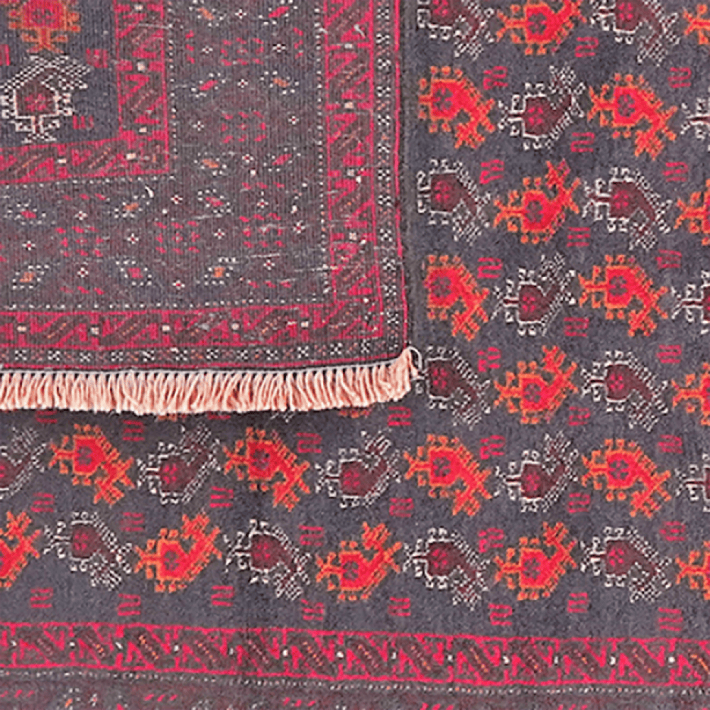 Belutch — Hand-knotted, 98x179 cm, Blue, 100% Virgin Wool | View 6