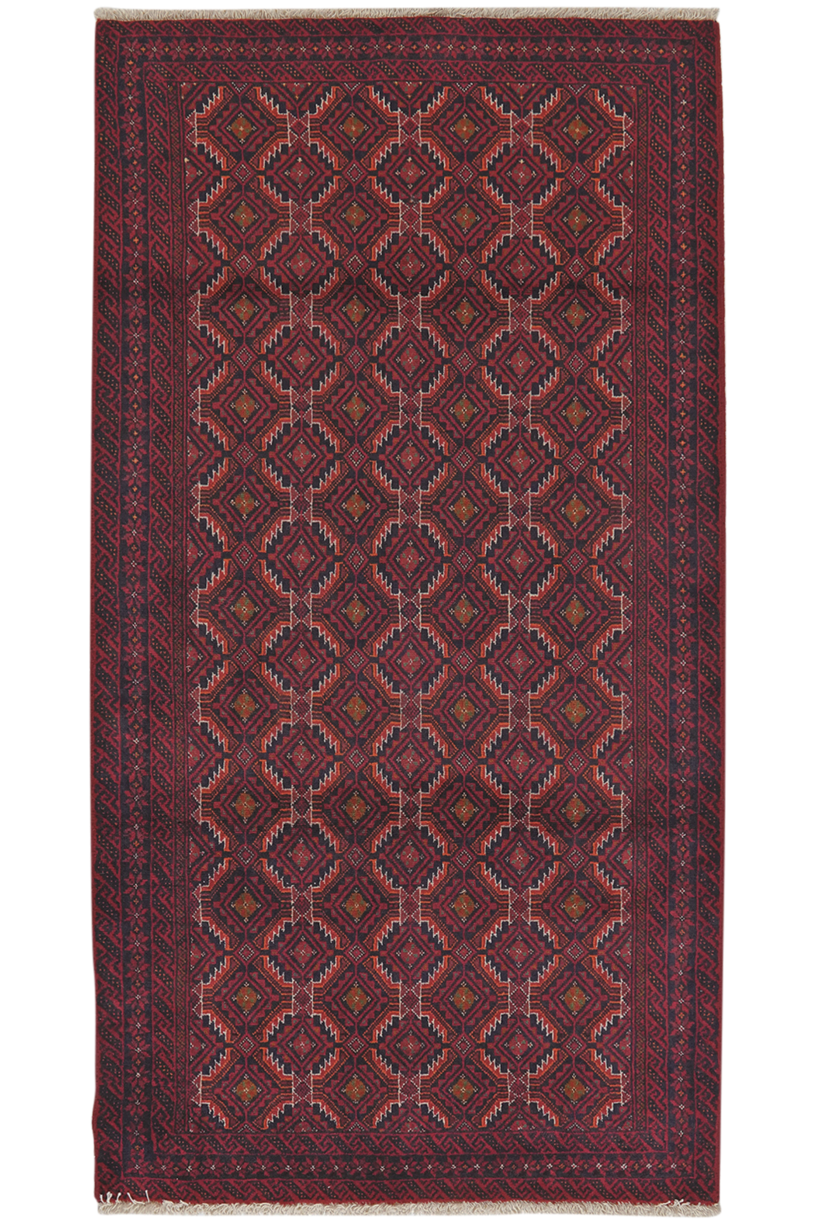 Belutch — Handgefertigt, 190x102 cm, Bunt, 100% Virgin Wool | Main view