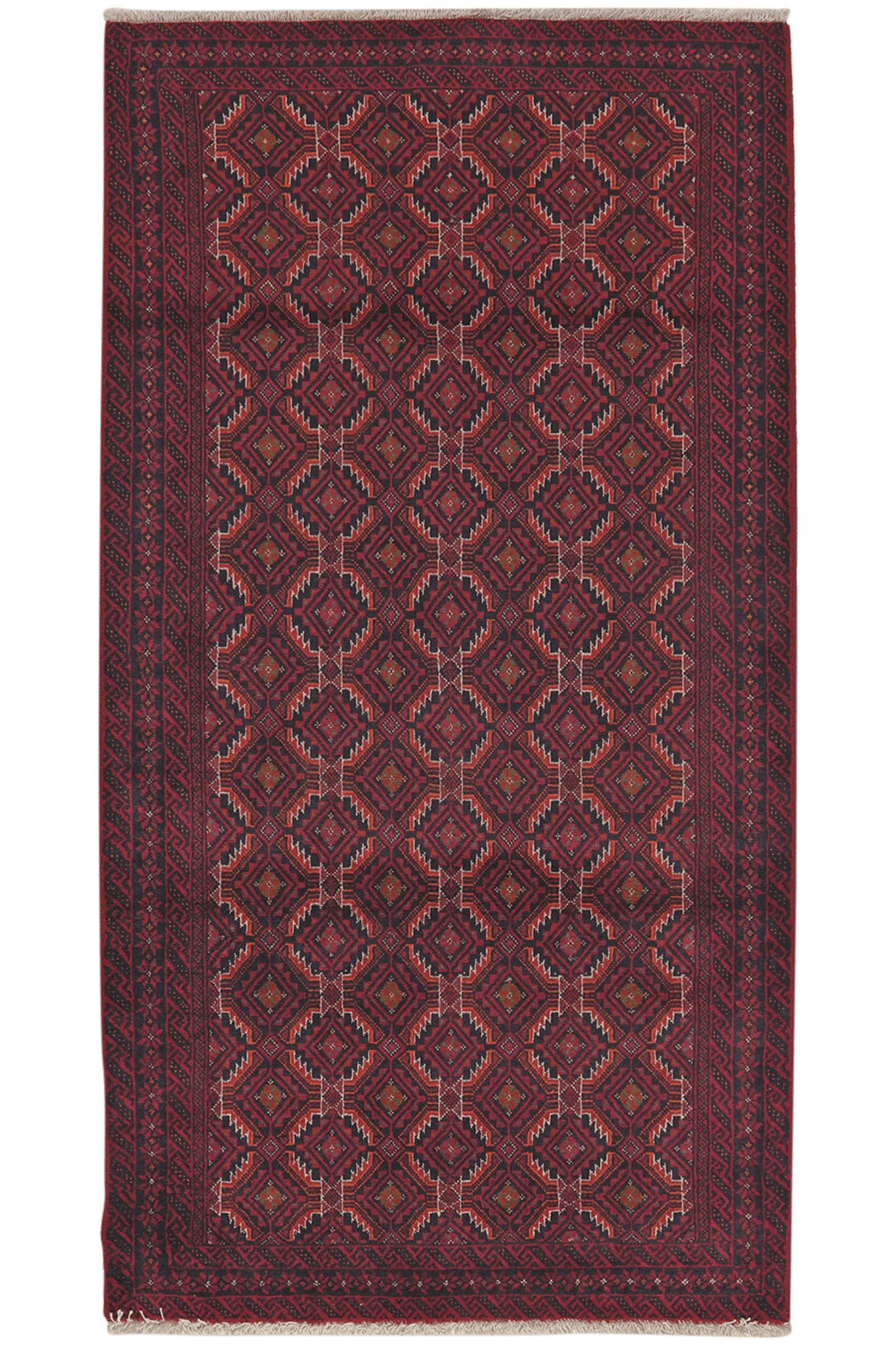 Belutch — Hand-knotted, 102x190 cm, Multicolor, 100% Virgin Wool | Main view