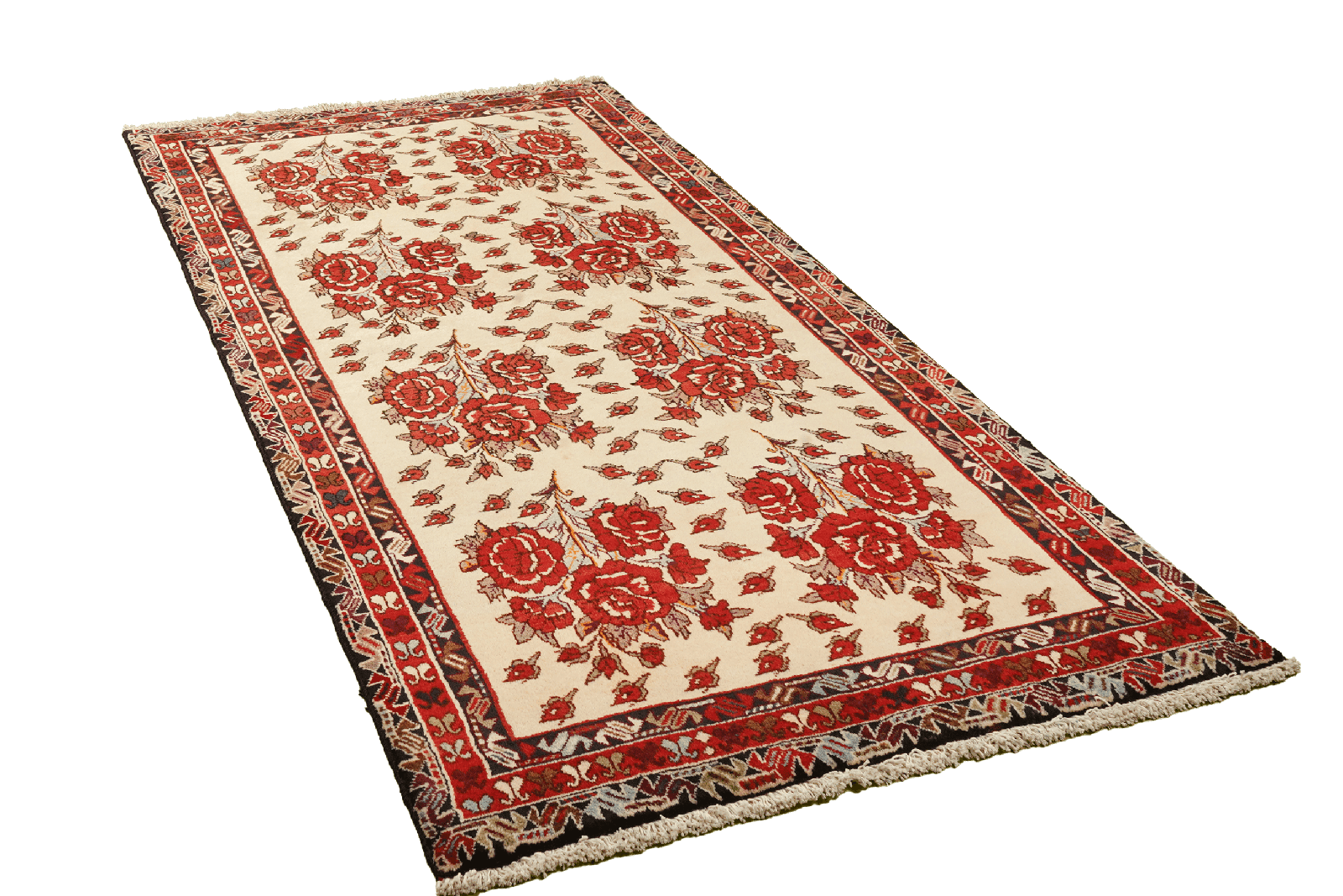 Afshar — Hand-knotted, 111x222 cm, Beige, 100% Virgin Wool | View 4
