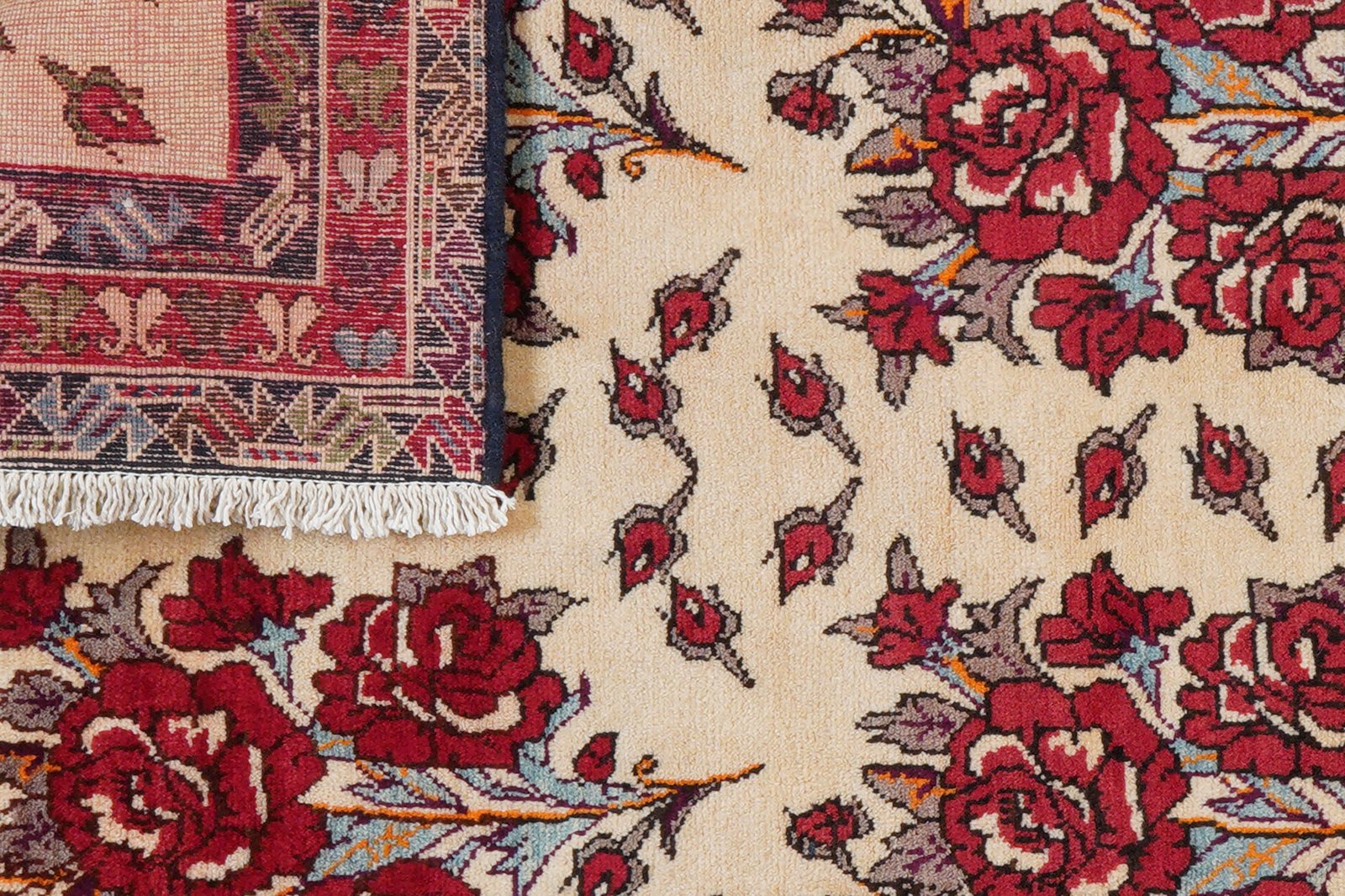 Afshar — Hand-knotted, 111x222 cm, Beige, 100% Virgin Wool | View 8