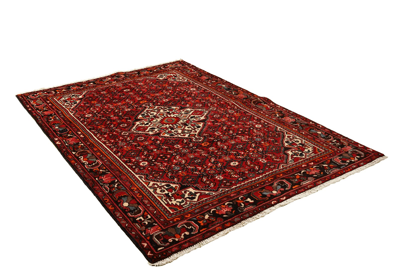 Hosseinabad — Hand-knotted, 167x216 cm, Red, 100% Virgin Wool | View 4