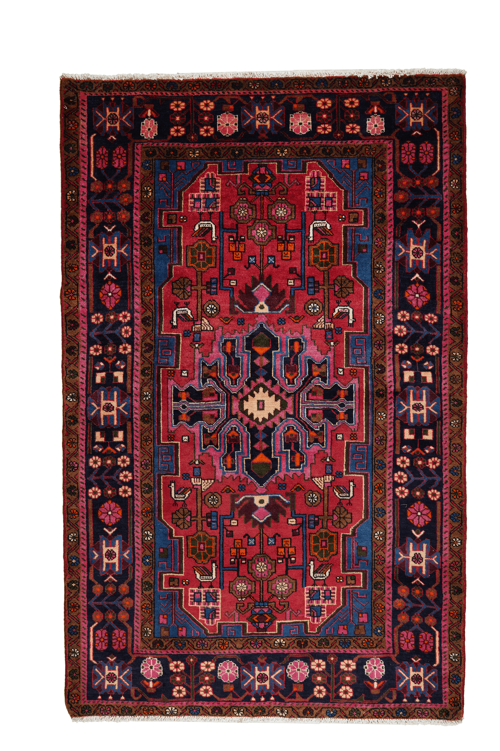 Nahavand — Hand-knotted, 149x237 cm, Red, 100% Virgin Wool | Main view
