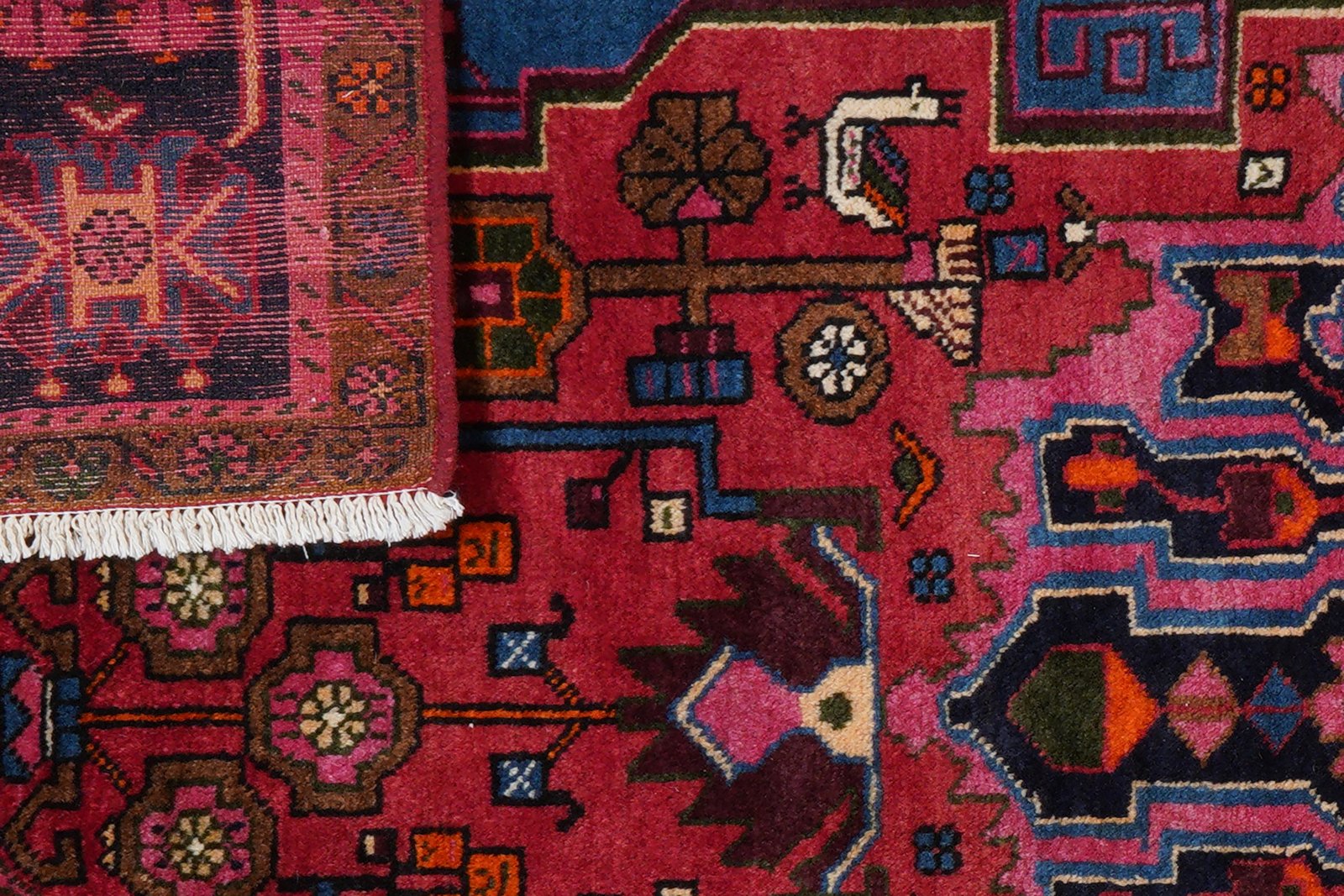 Nahavand — Hand-knotted, 149x237 cm, Red, 100% Virgin Wool | View 8