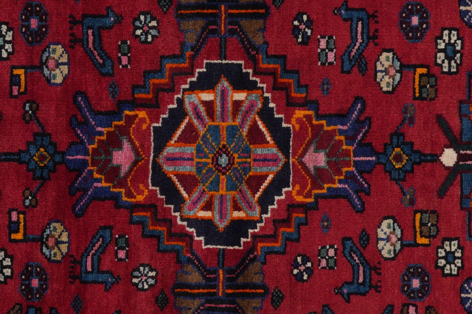 Toysarghan — Hand-knotted, 147x235 cm, Red, 100% Virgin Wool | View 7