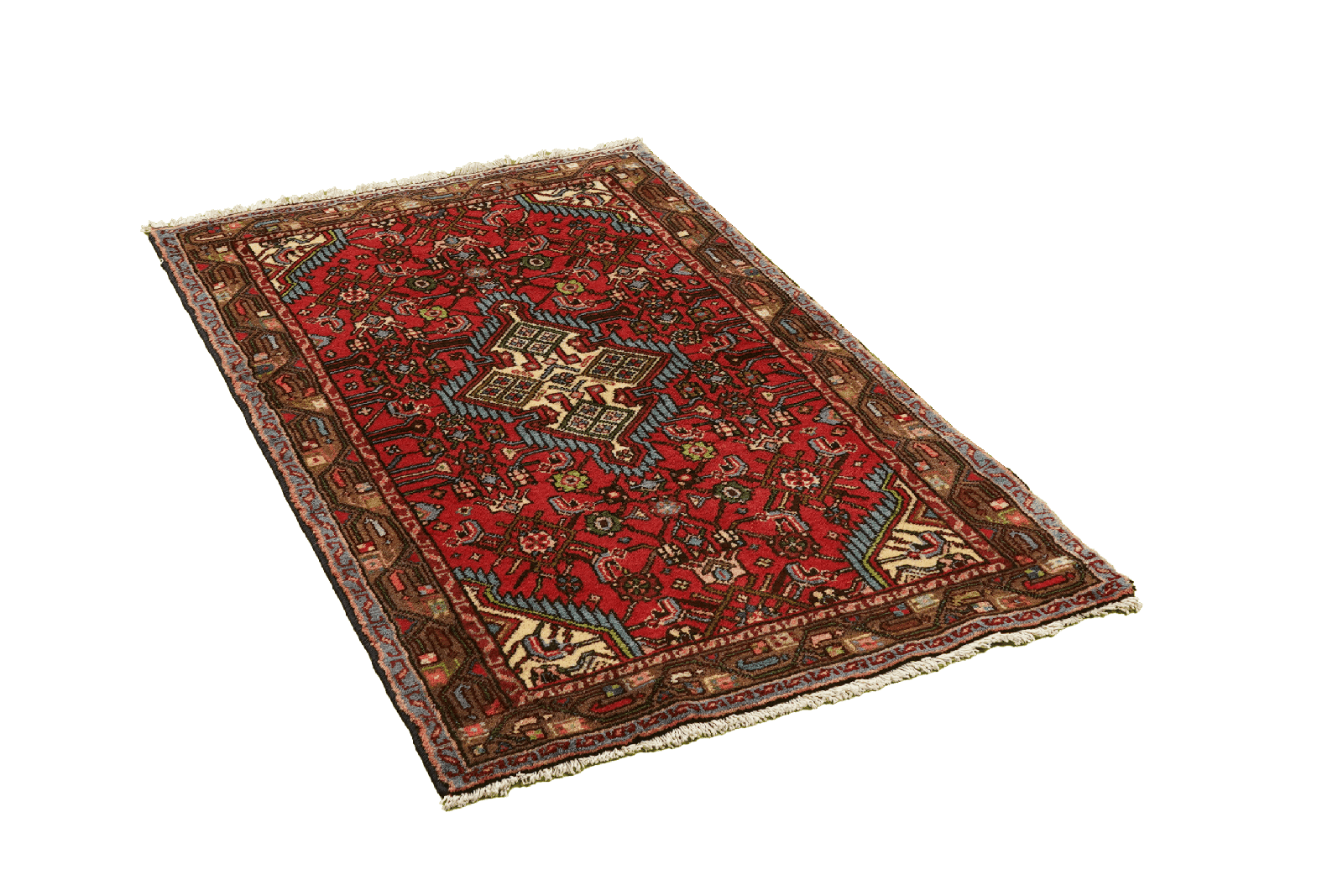 Assadabad — Hand-knotted, 77x131 cm, Red, 100% Virgin Wool | View 4
