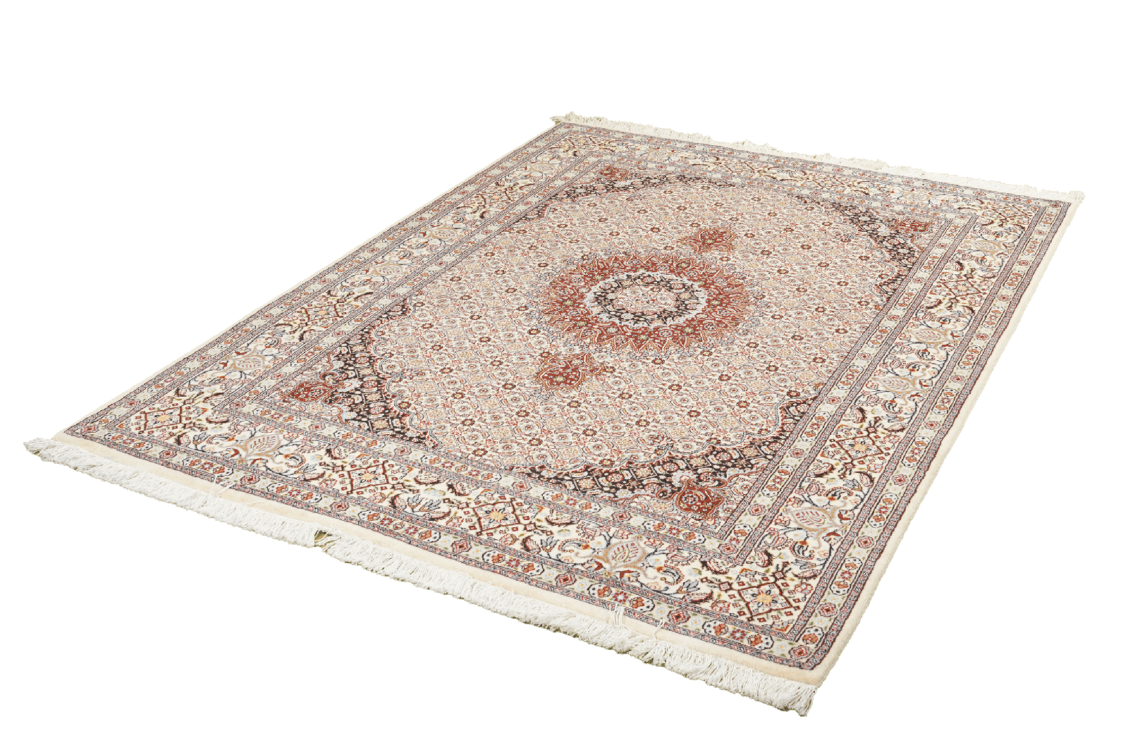Moud Mahi — Hand-knotted, 151x198 cm, Brown, 100% Virgin Wool | View 5