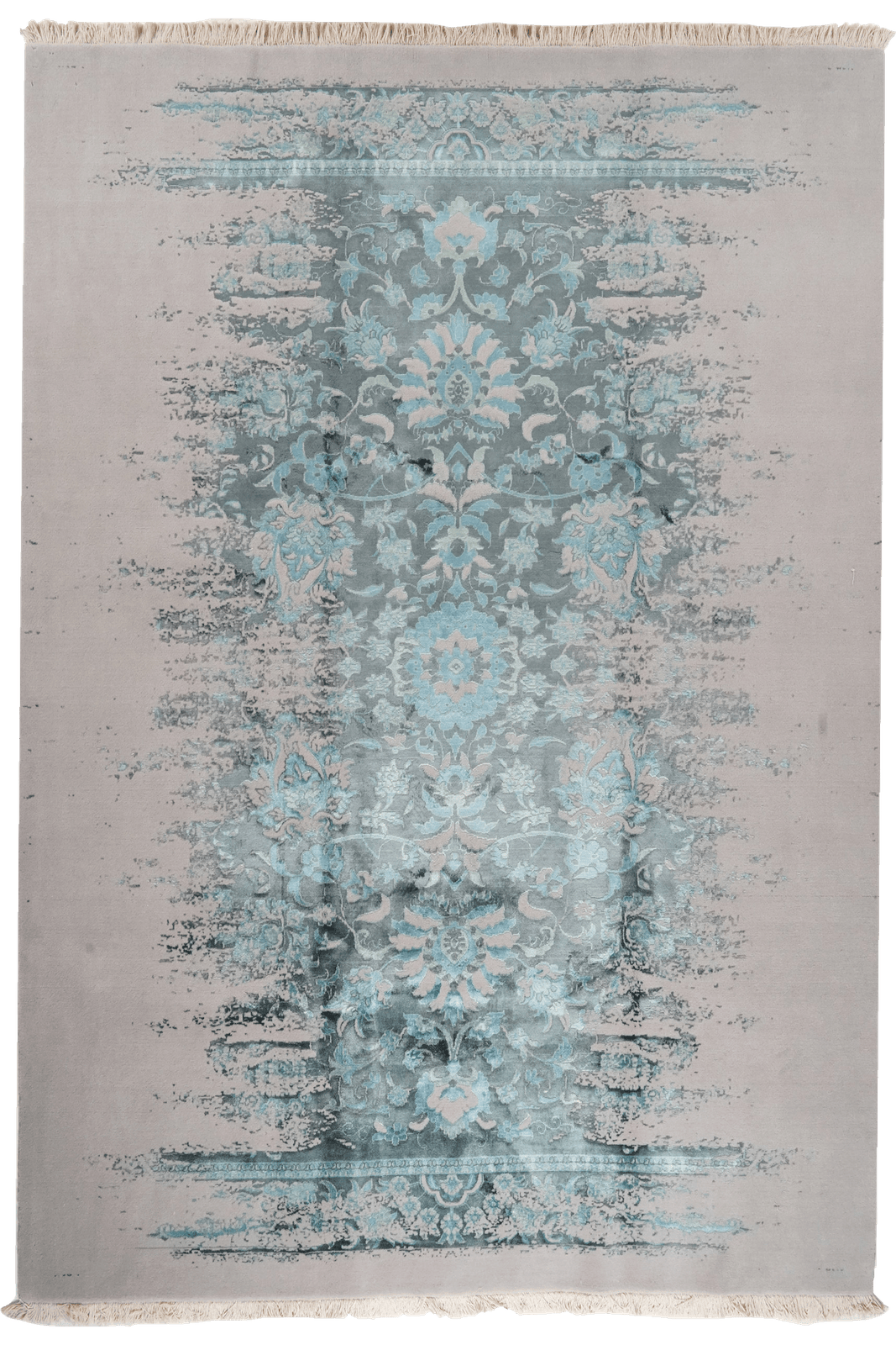 Paradayda — Hand-knotted, 203x293 cm, Blue, 60% Viskose, 40% Baumwolle | Main view