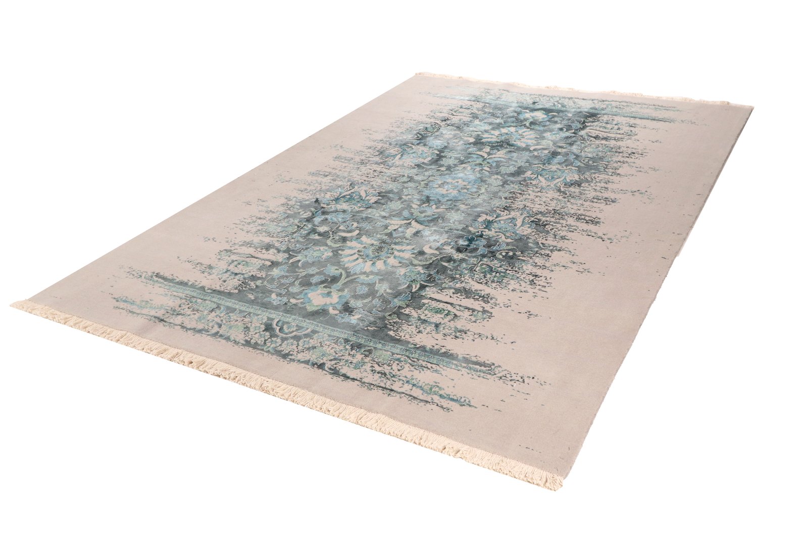 Paradayda — Hand-knotted, 203x293 cm, Blue, 60% Viskose, 40% Baumwolle | View 7
