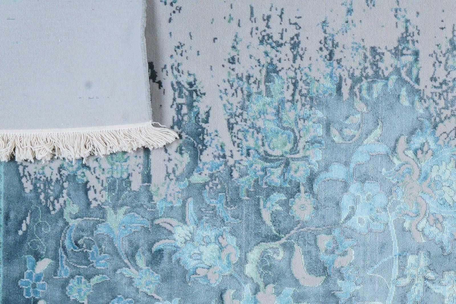 Paradayda — Hand-knotted, 203x293 cm, Blue, 60% Viskose, 40% Baumwolle | View 8