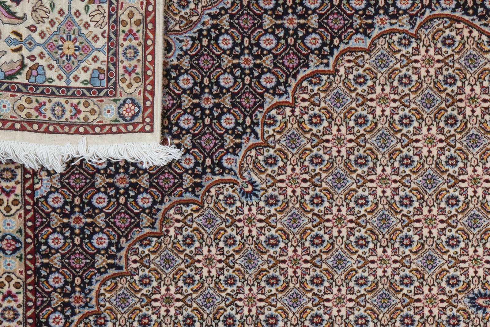Moud Mahi — Hand-knotted, 195x295 cm, Beige, 100% Virgin Wool | View 8