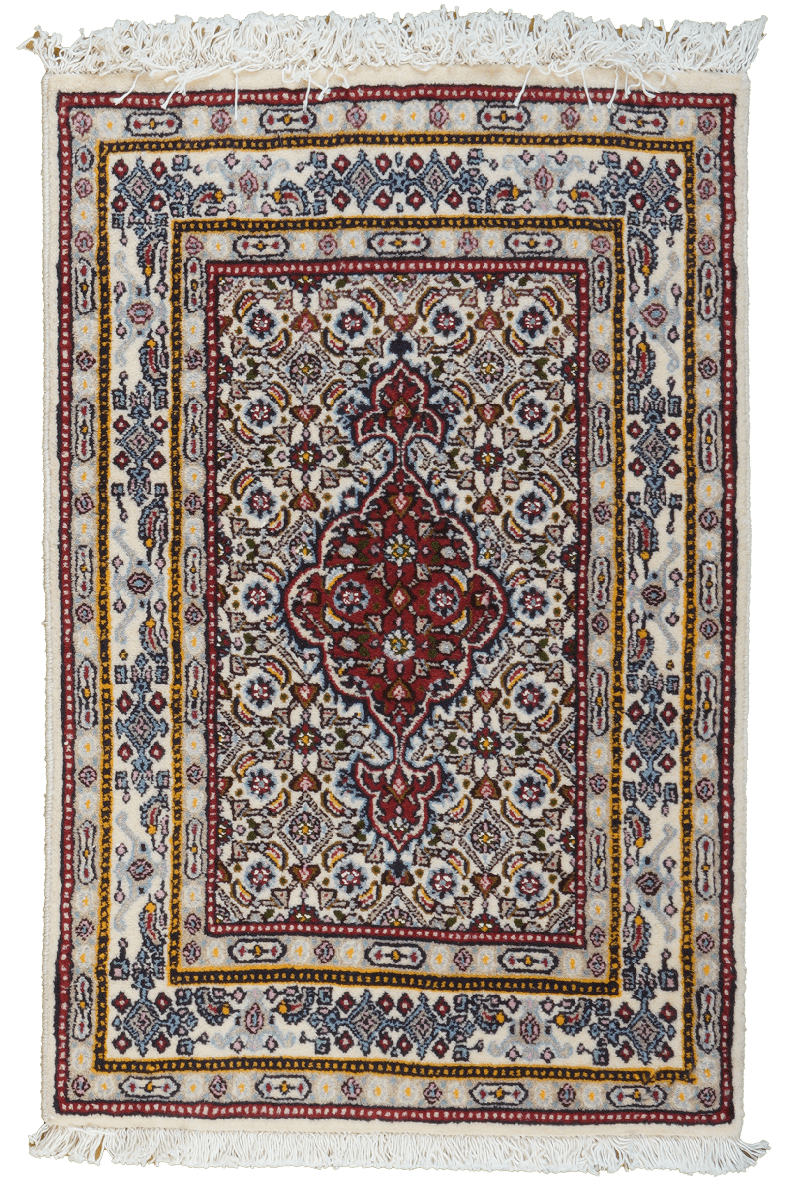Moud Mahi — Handgefertigt, 86x56 cm, Beige, 100% Virgin Wool | Main view