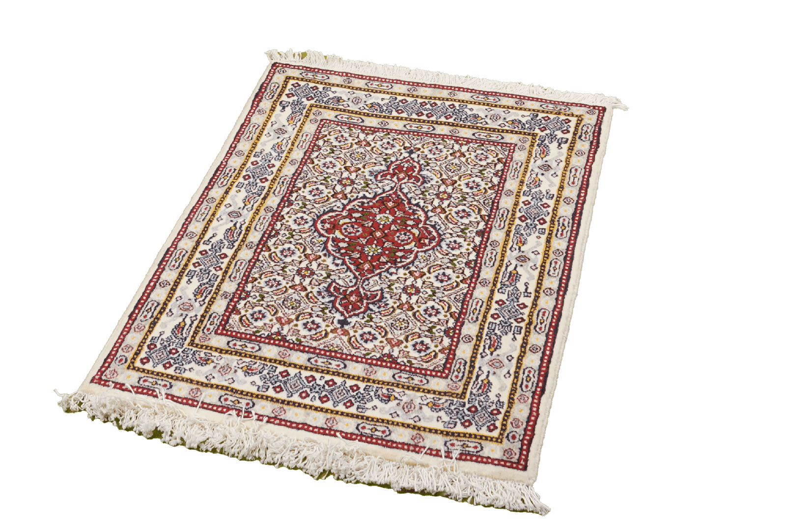 Moud Mahi — Hand-knotted, 56x86 cm, Beige, 100% Virgin Wool | View 5
