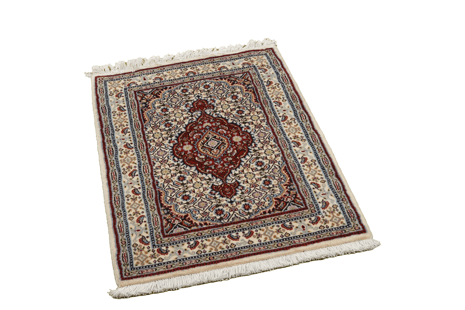 Moud Mahi — Hand-knotted, 58x89 cm, Beige, 100% Virgin Wool | View 4