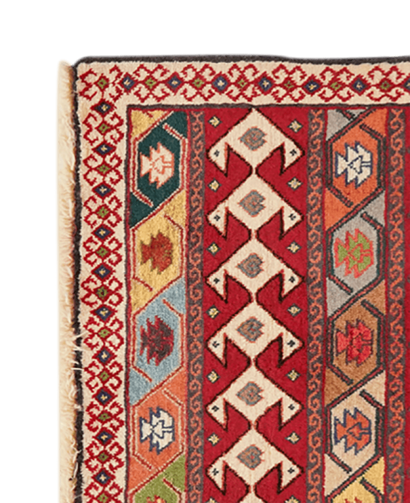 Gashgai — Hand-knotted, 63x65 cm, Multicolor, 100% Virgin Wool | View 3