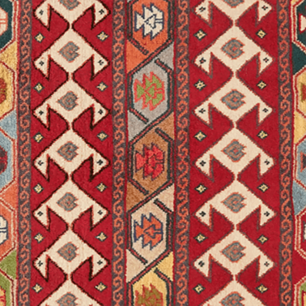 Gashgai — Hand-knotted, 63x65 cm, Multicolor, 100% Virgin Wool | View 4