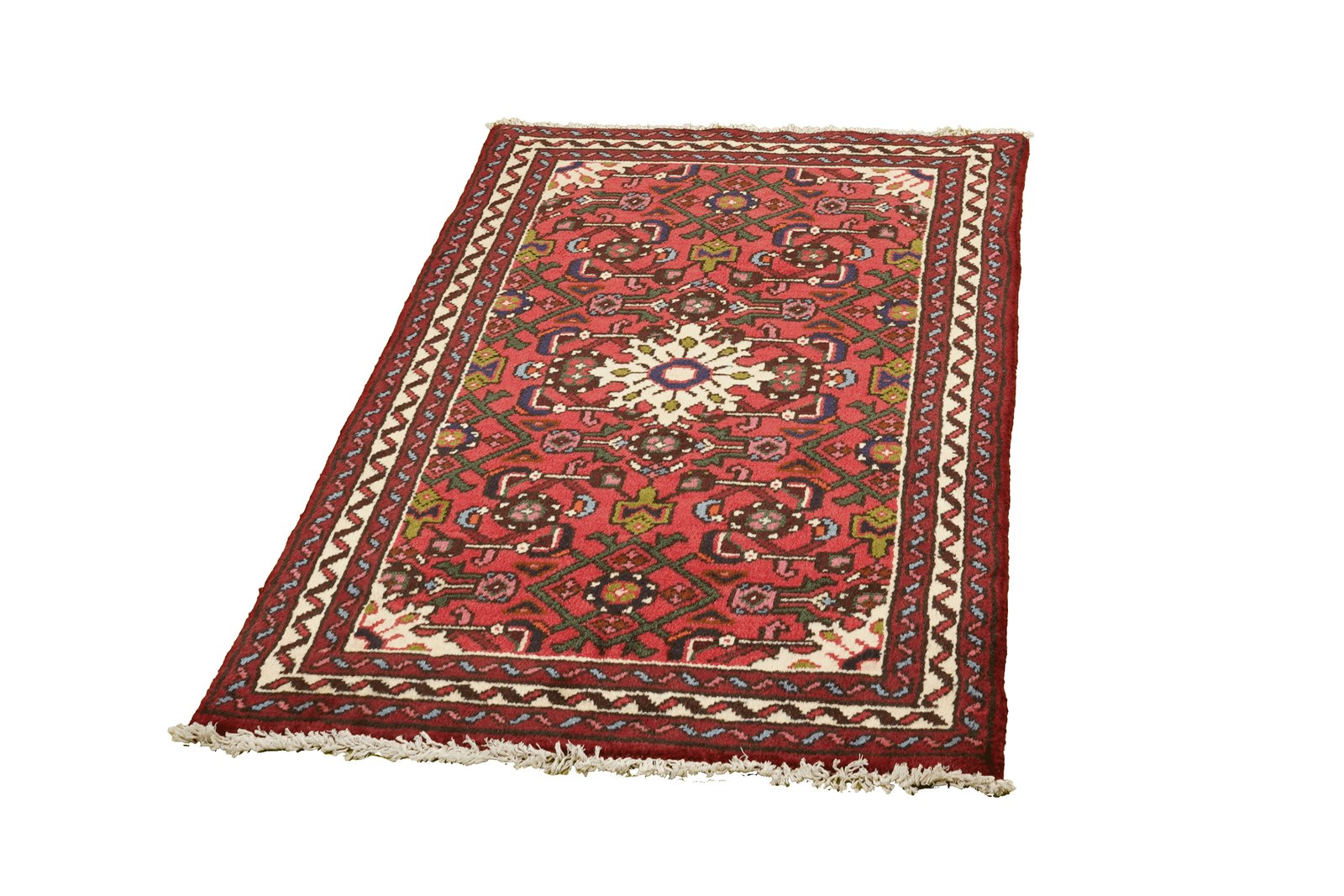 Hosseinabad — Hand-knotted, 71x115 cm, Red, 100% Virgin Wool | View 5