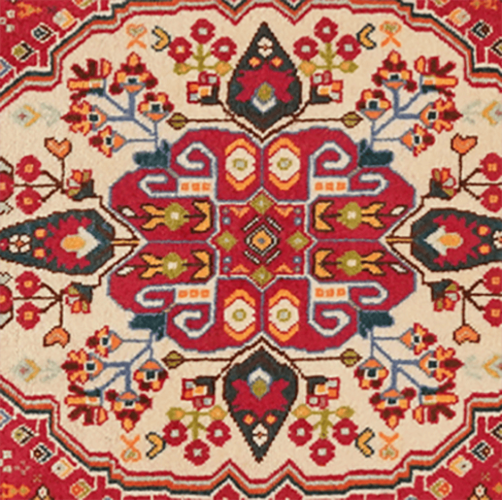 Gashgai — Hand-knotted, 66x69 cm, Red, 100% Virgin Wool | View 4