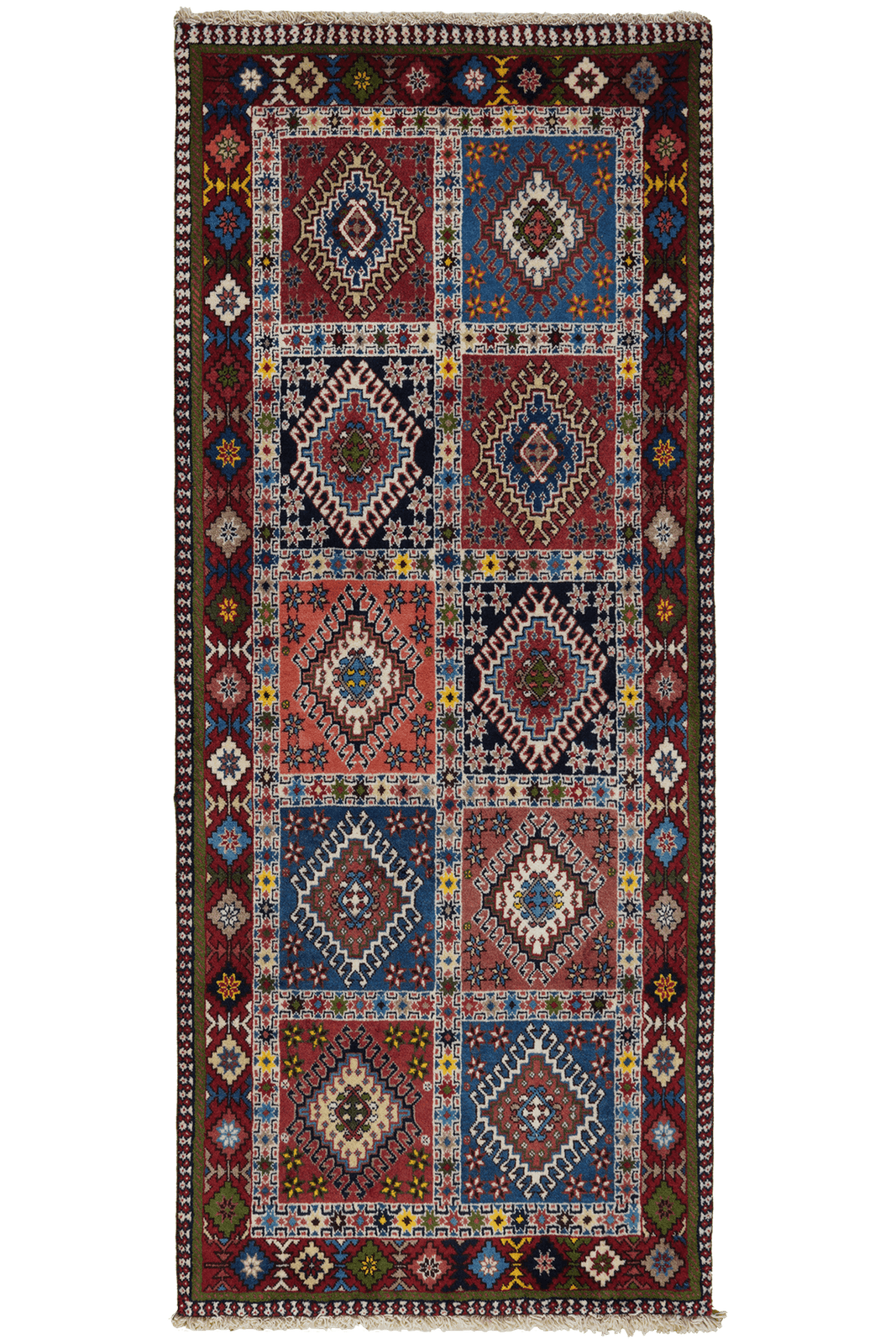Yalameh — Hand-knotted, 81x195 cm, Multicolor, 100% Virgin Wool | Main view
