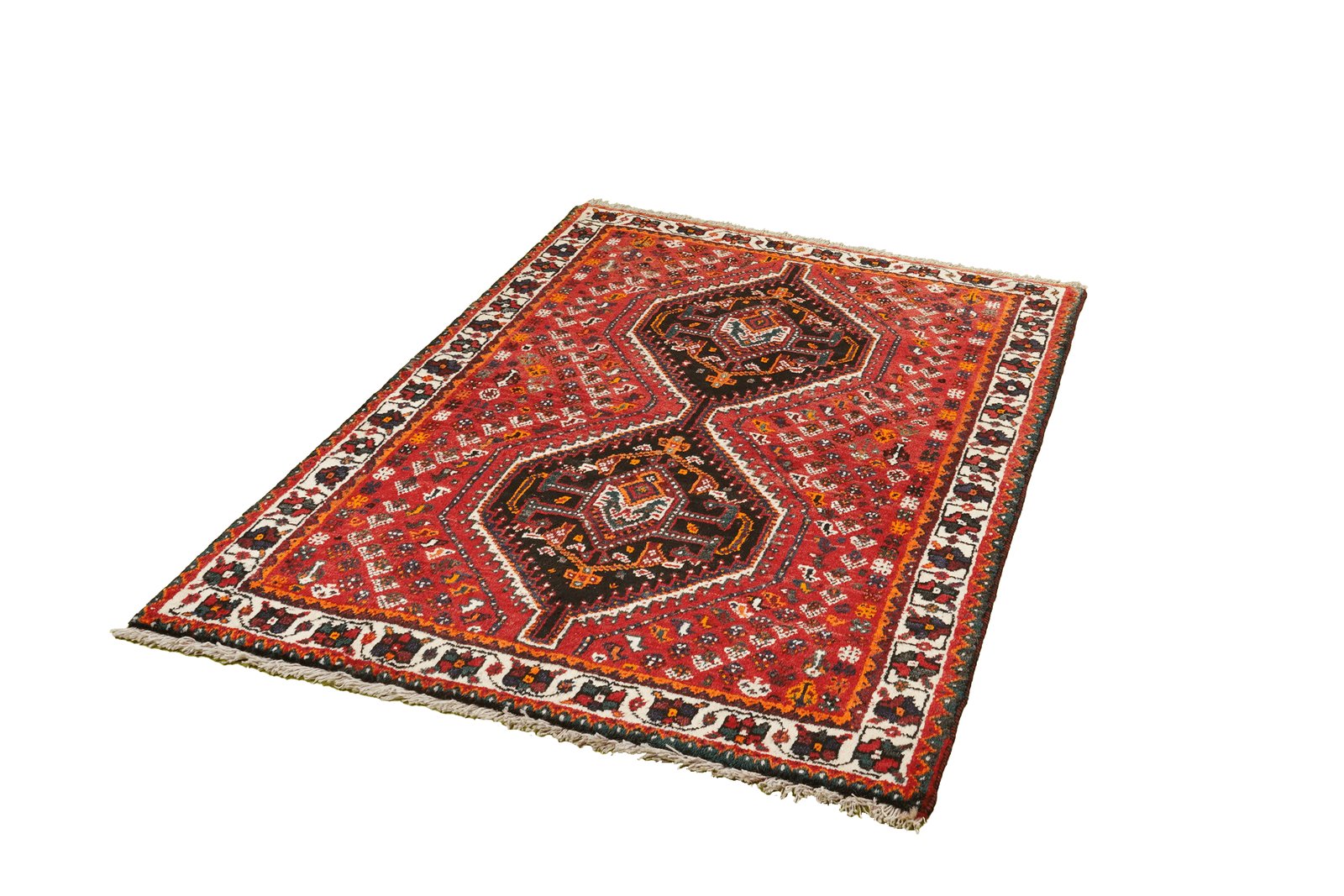Shiraz — Hand-knotted, 105x153 cm, Red, 100% Virgin Wool | View 5