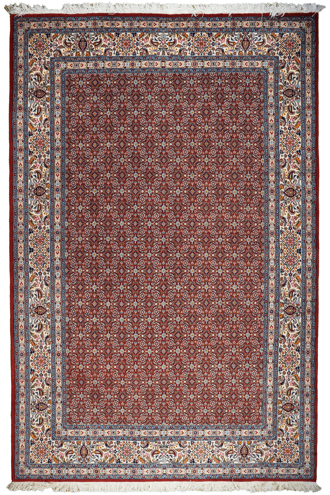 Moud Mahi — Hand-knotted, 193x293 cm, Red, 100% Virgin Wool | Main view