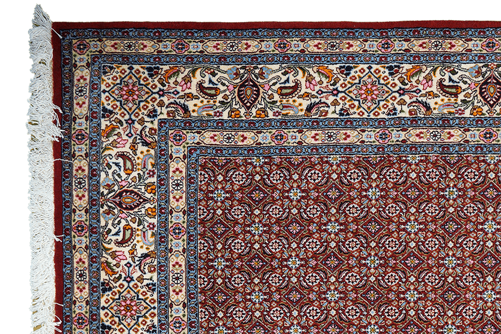 Moud Mahi — Hand-knotted, 193x293 cm, Red, 100% Virgin Wool | View 3