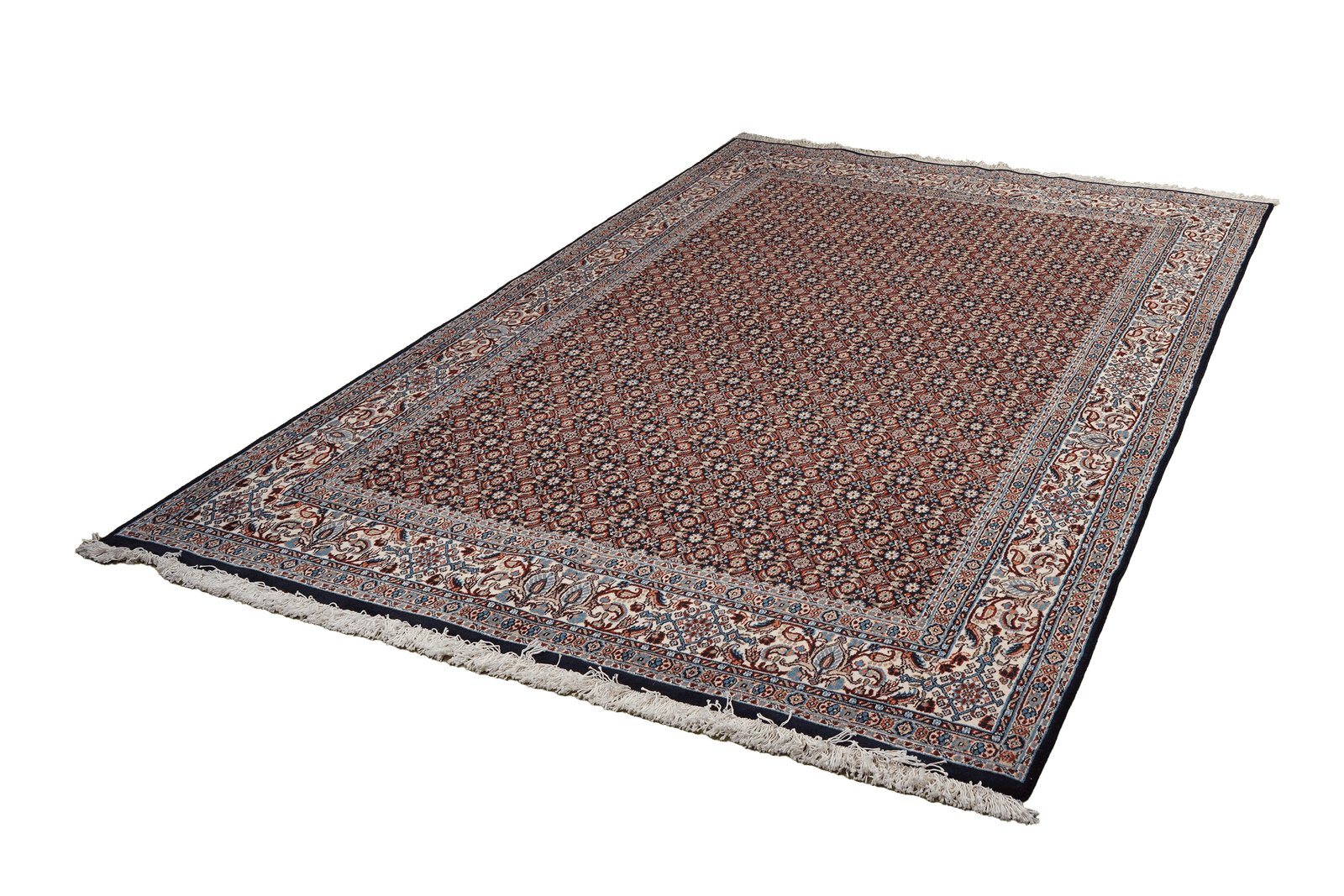 Moud Mahi — Hand-knotted, 166x240 cm, Blue, 100% Virgin Wool | View 4