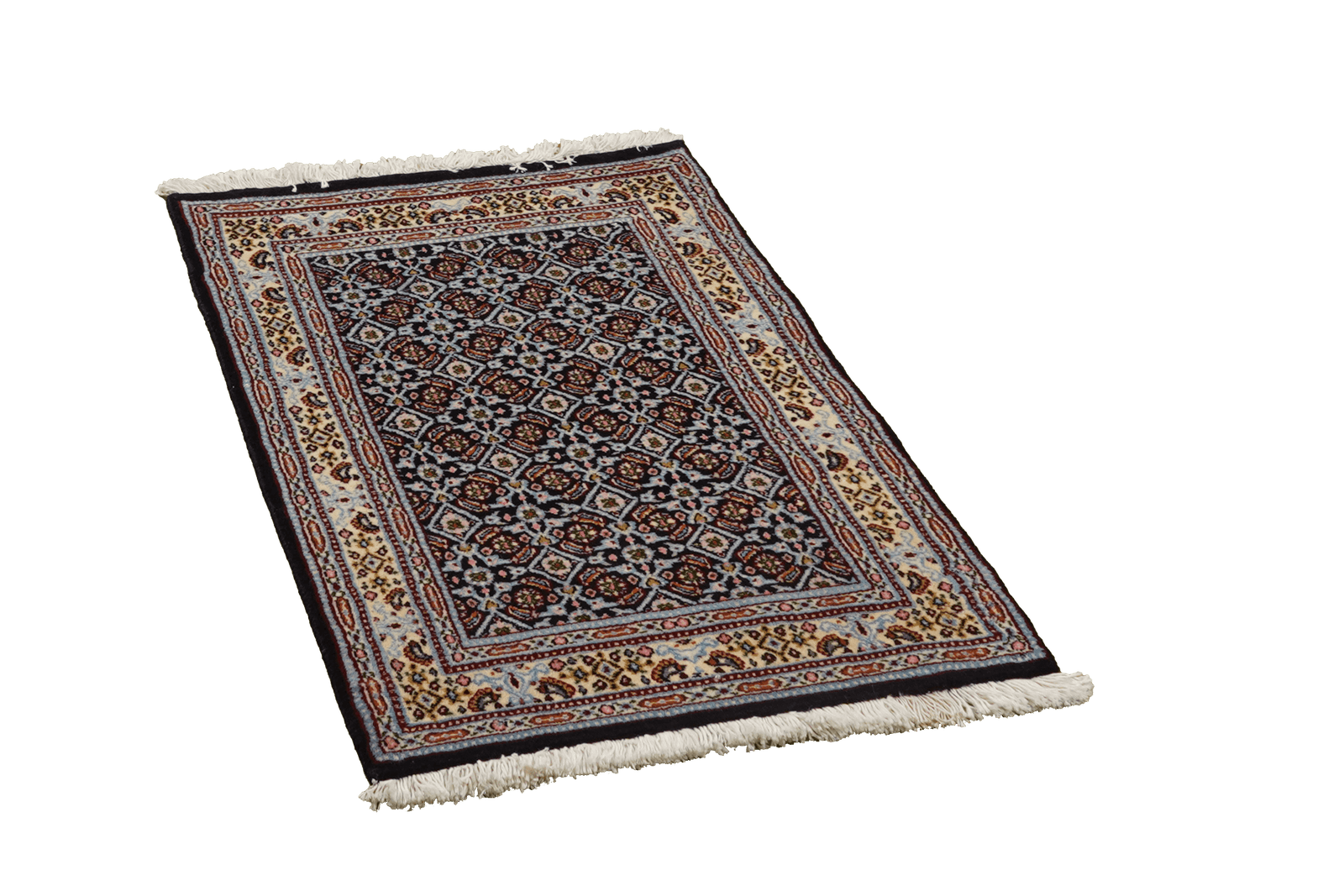 Moud Mahi — Hand-knotted, 56x89 cm, Blue, 100% Virgin Wool | View 4