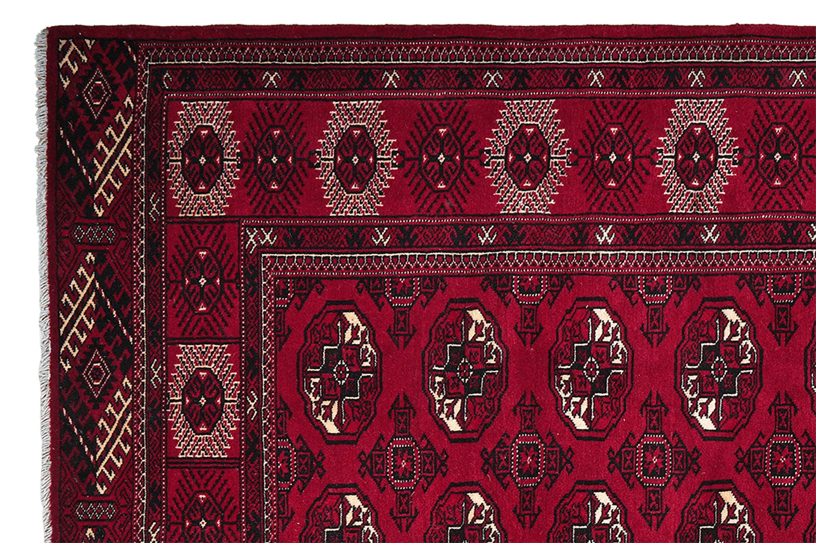 Turkman — Hand-knotted, 199x286 cm, Red, 100% Virgin Wool | View 3