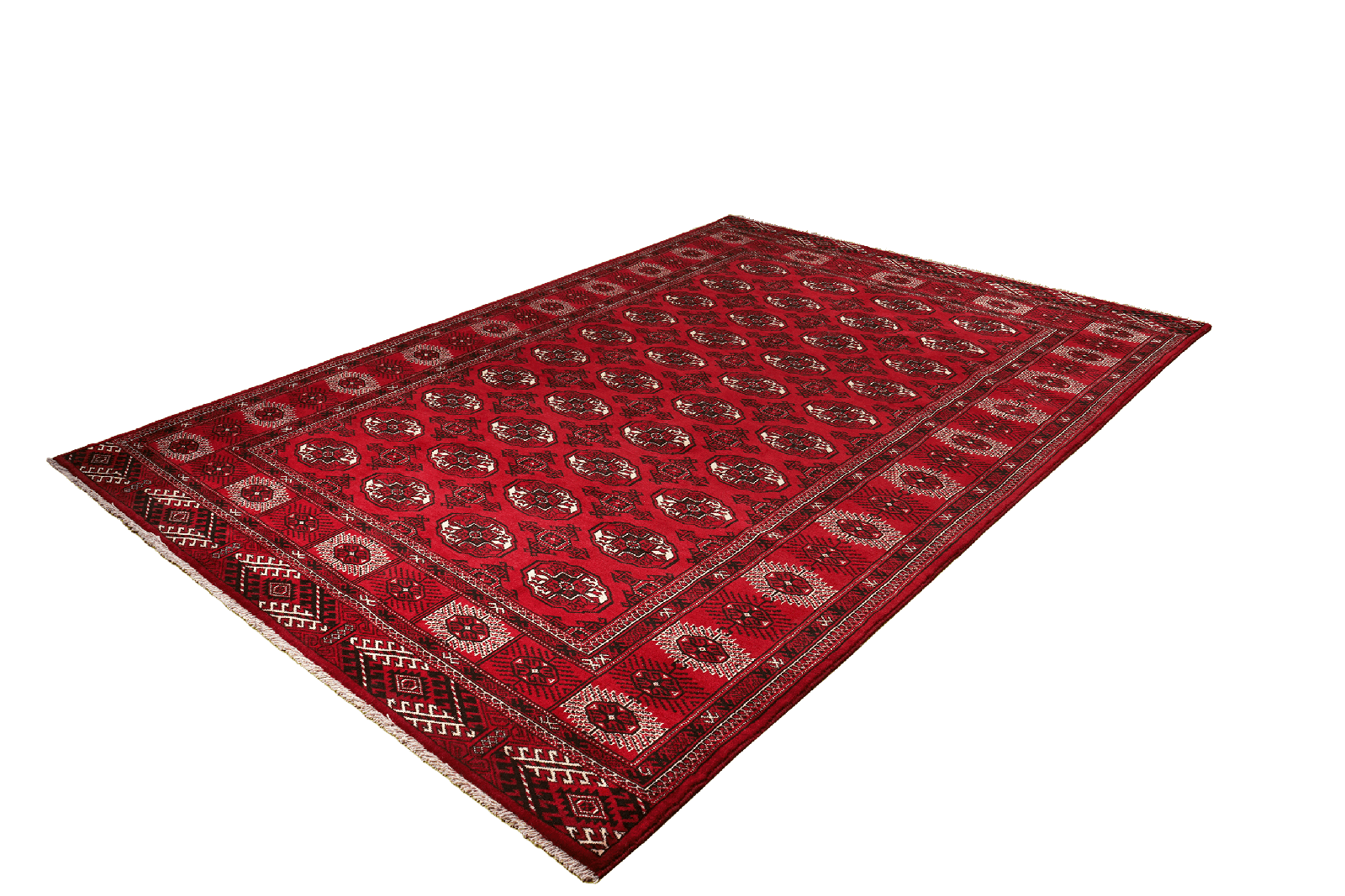 Turkman — Hand-knotted, 199x286 cm, Red, 100% Virgin Wool | View 5