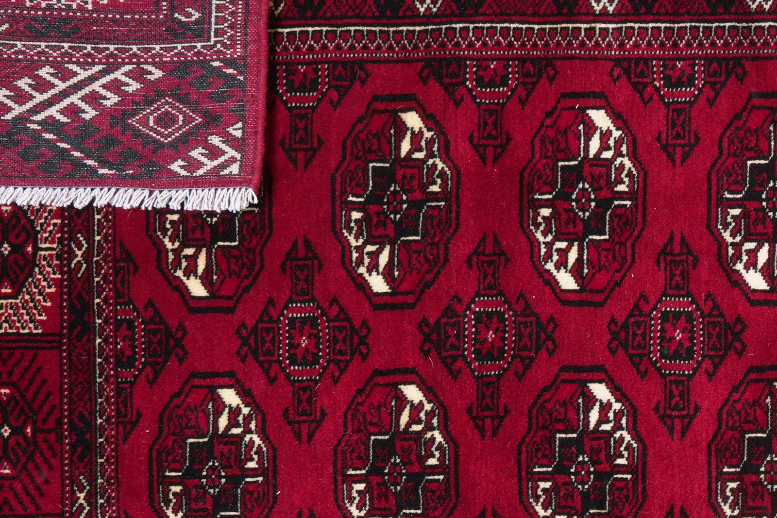 Turkman — Hand-knotted, 199x286 cm, Red, 100% Virgin Wool | View 8