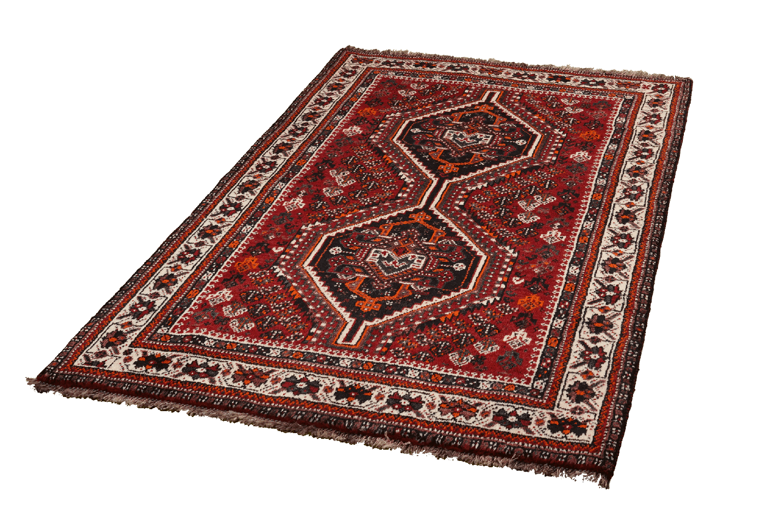 Shiraz — Hand-knotted, 106x153 cm, Red, 100% Virgin Wool | View 5
