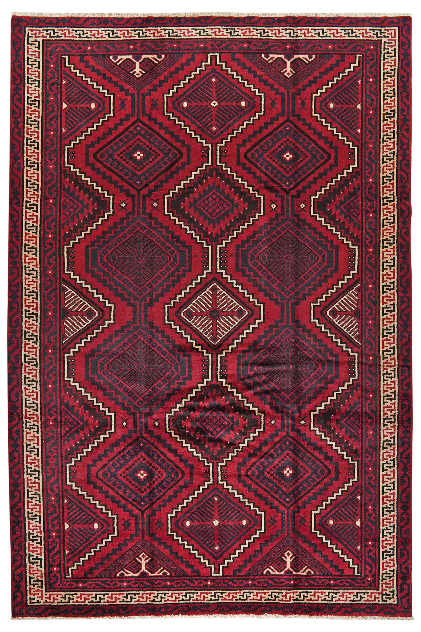 Lori — Handgefertigt, 333x226 cm, Beige, 100% Virgin Wool | Main view