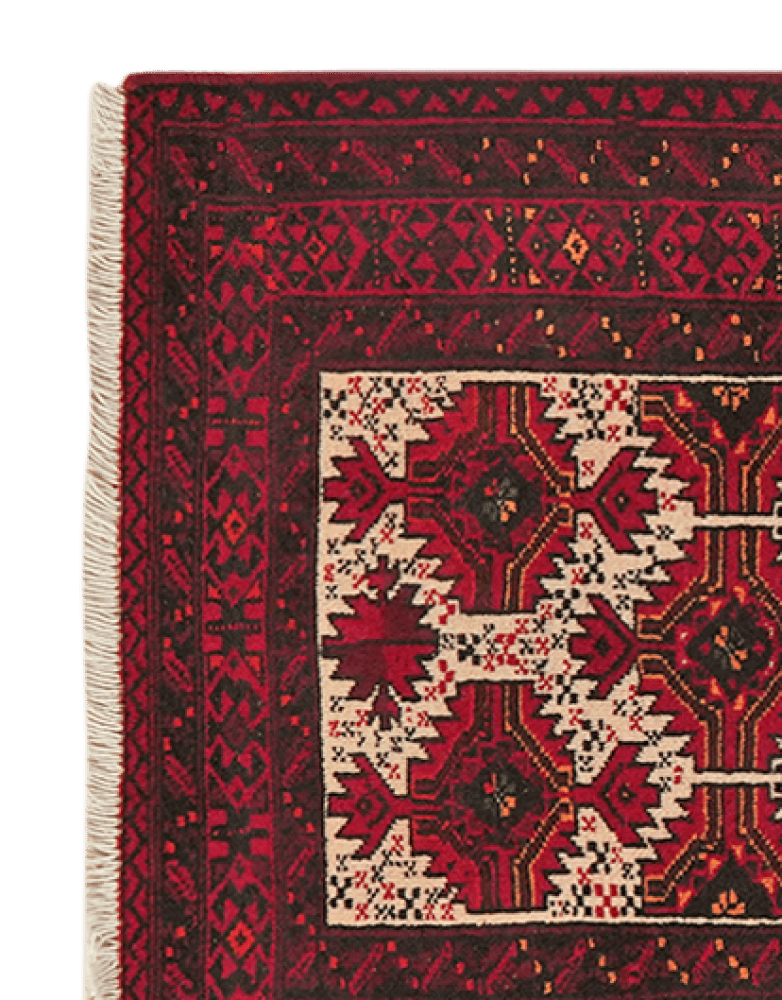 Belutch — Hand-knotted, 63x88 cm, Beige, 100% Virgin Wool | View 3