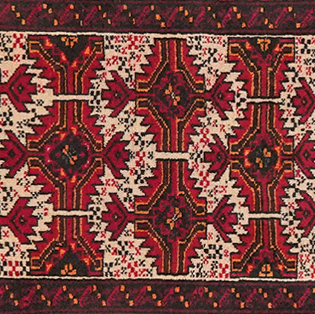 Belutch — Hand-knotted, 63x88 cm, Beige, 100% Virgin Wool | View 4