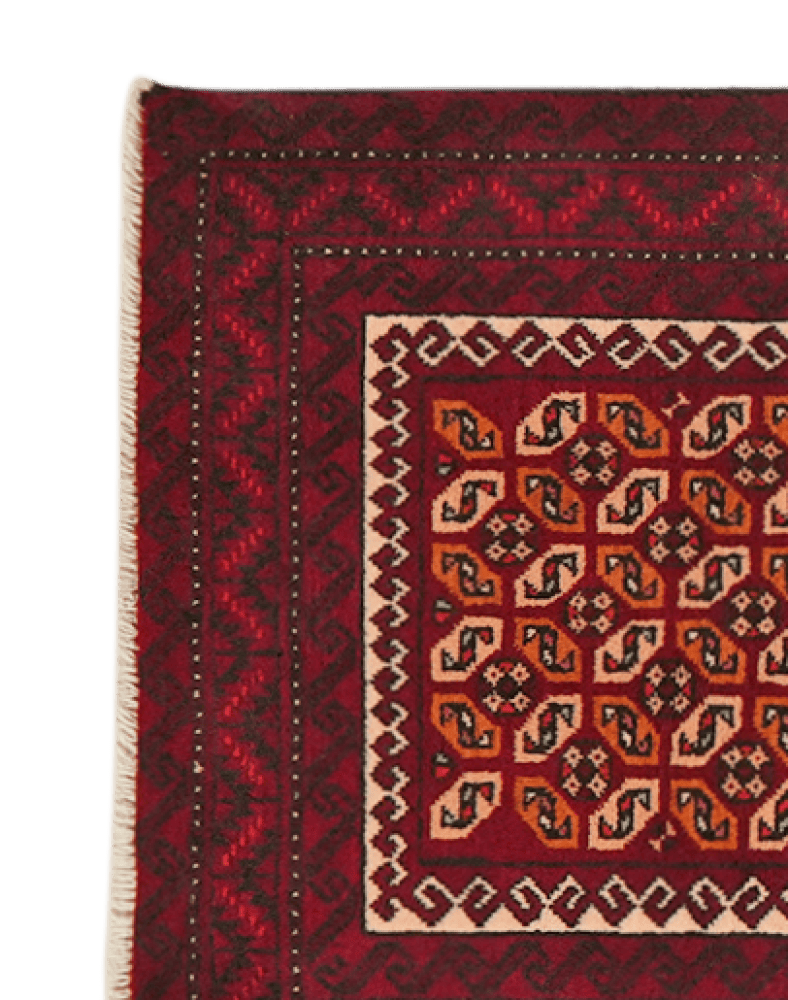Belutch — Hand-knotted, 58x107 cm, Multicolor, 100% Virgin Wool | View 3