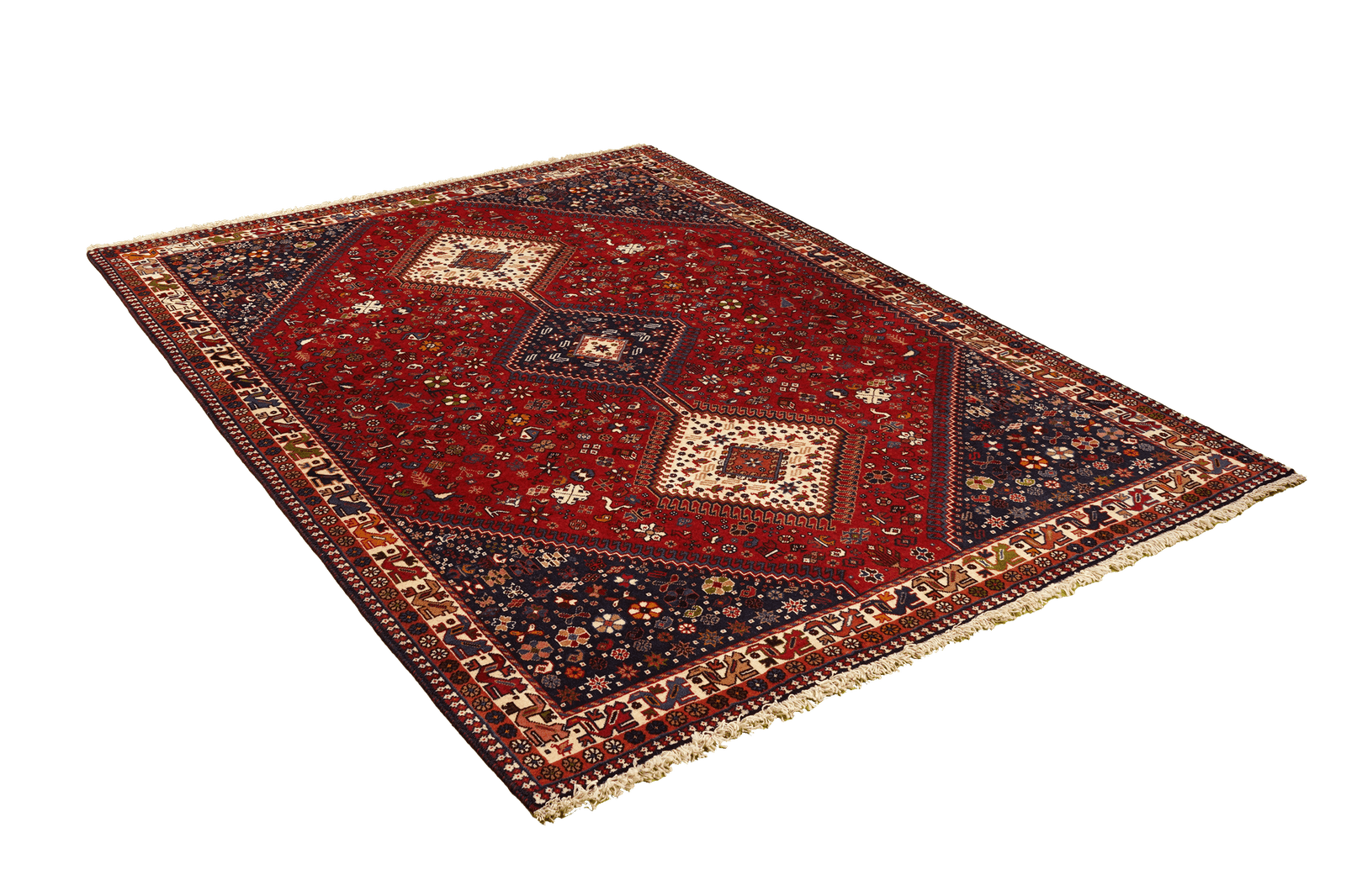 Yalameh — Hand-knotted, 156x217 cm, Red, 100% Virgin Wool | View 4