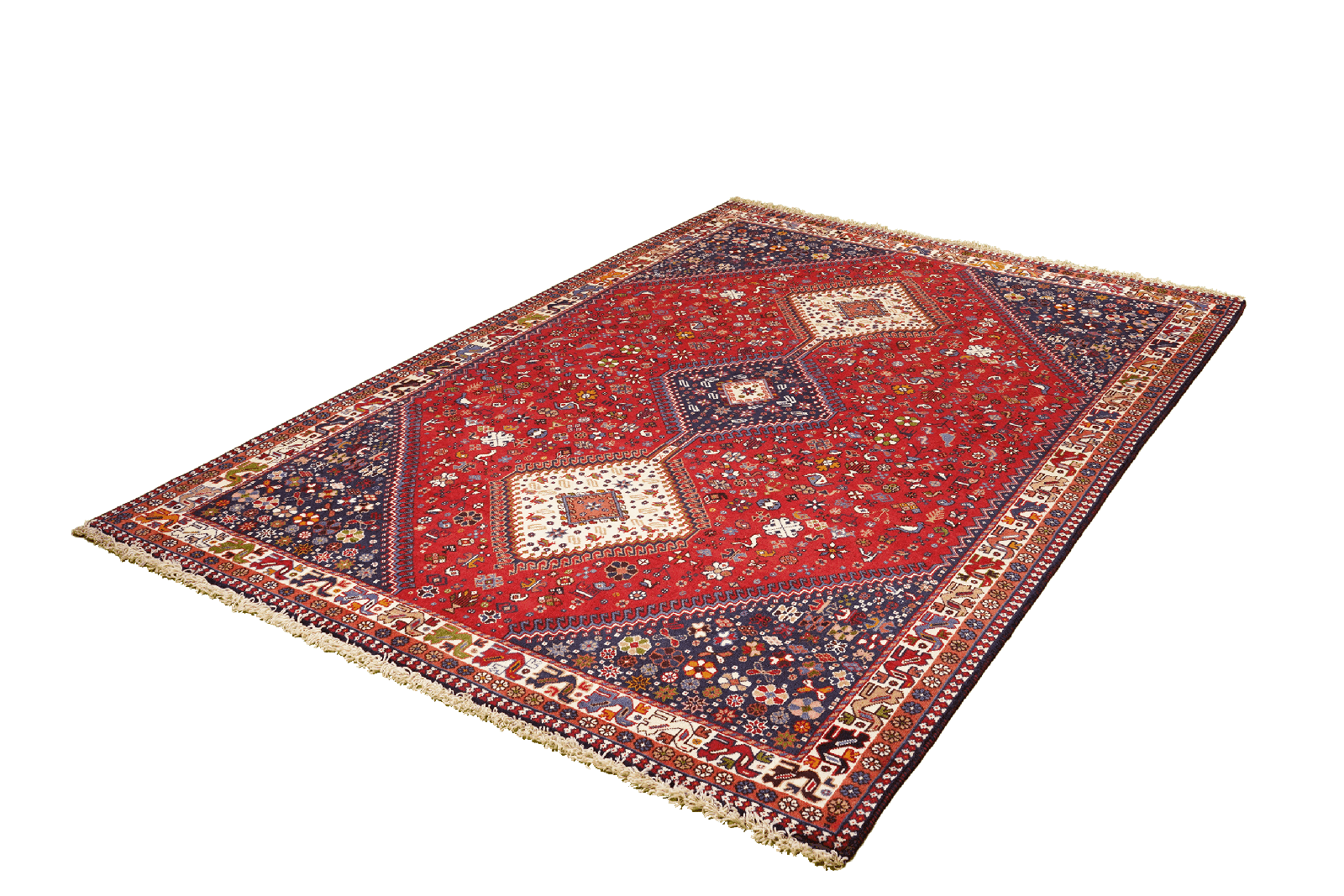 Yalameh — Hand-knotted, 156x217 cm, Red, 100% Virgin Wool | View 5