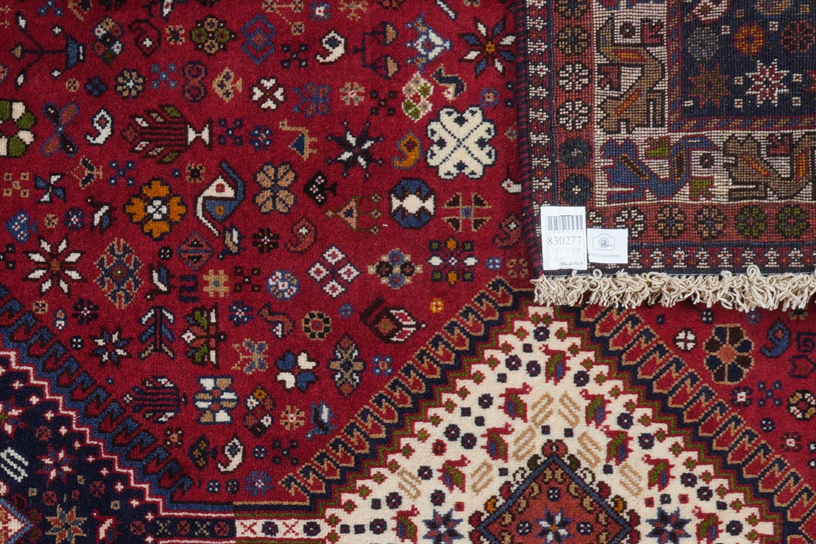 Yalameh — Hand-knotted, 156x217 cm, Red, 100% Virgin Wool | View 6