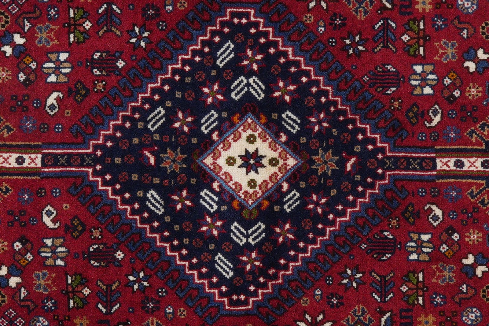 Yalameh — Hand-knotted, 156x217 cm, Red, 100% Virgin Wool | View 7