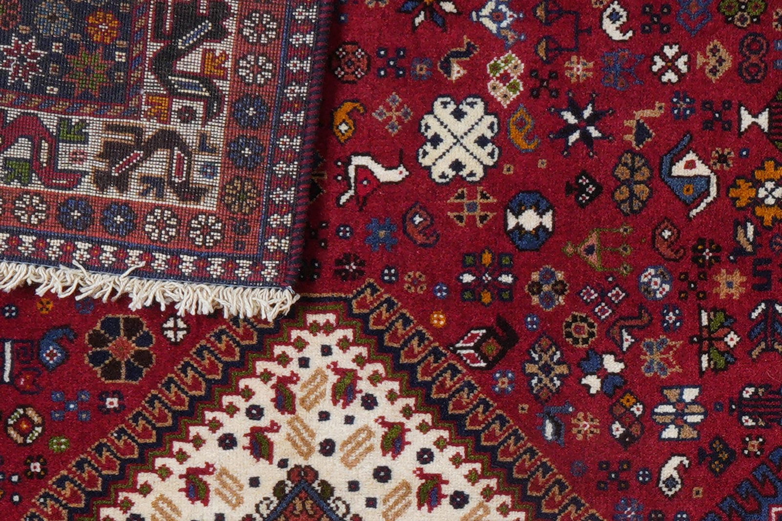 Yalameh — Hand-knotted, 156x217 cm, Red, 100% Virgin Wool | View 8
