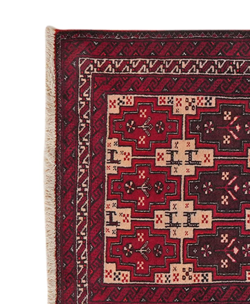 Belutch — Hand-knotted, 65x87 cm, Beige, 100% Virgin Wool | View 3
