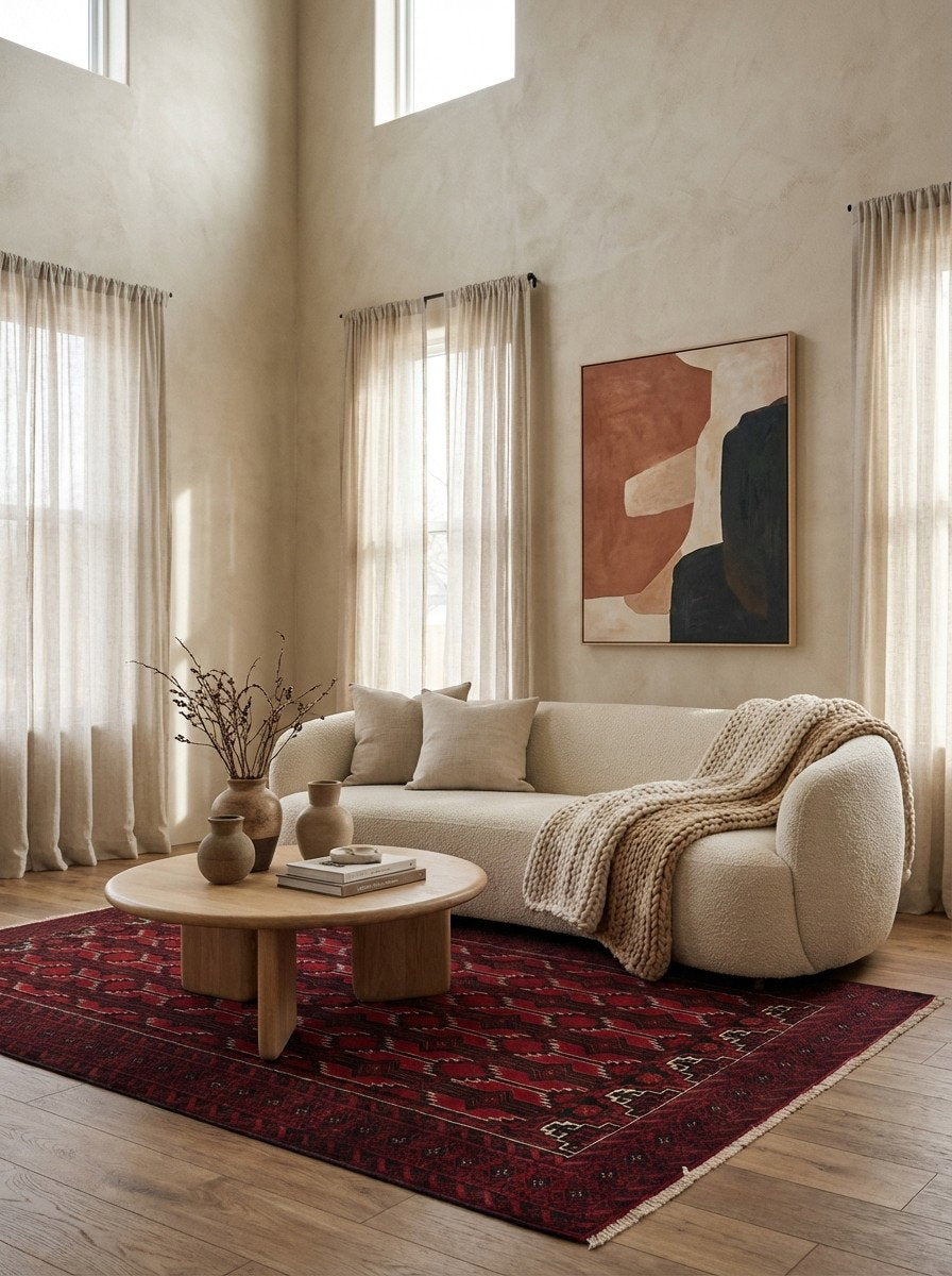 Belutch — Handgefertigt, 250x127 cm, Bunt, 100% Virgin Wool | Detail view