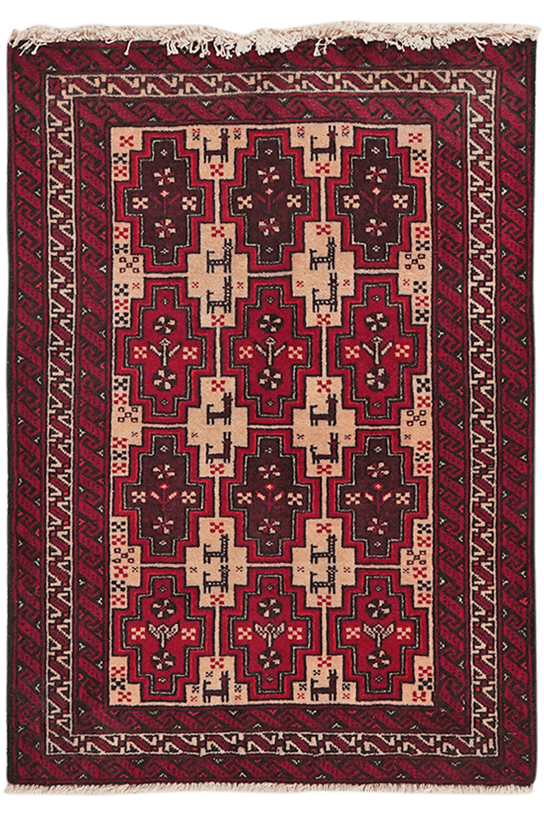 Belutch — Hand-knotted, 60x85 cm, Multicolor, 100% Virgin Wool | Main view